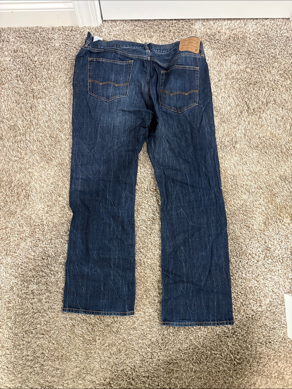 American Eagle Outfitters Men’s Dark Blue Bootcut Jeans - Picture 5 of 5